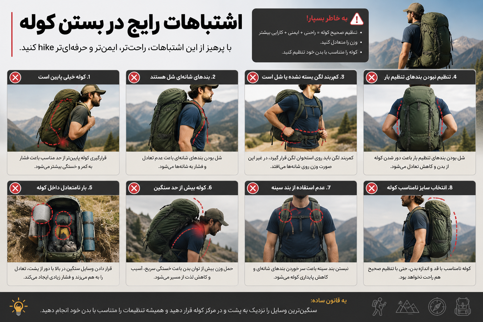 راهنمای-انتخاب-بهترین-حجم-کوله‌پشتی